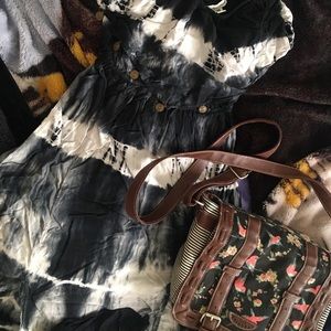 American Eagle Tie Die Maxi Dress w Bag